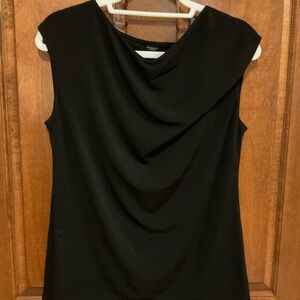 Ann Taylor Elegant Black Sleeveless Top